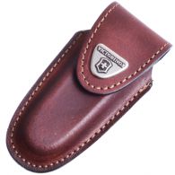 Чехол для ножей Victorinox (84-91мм, 2-4 слоя) на липучке, кожаный, коричневый 4.0533