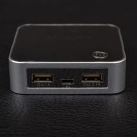 Внешнее зарядное устройство Power Bank DOCA D525 (8400mAh), серебро