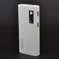 Внешнее зарядное устройство Power Bank DOCA D566II с LED дисплеем (13000mAh), белый