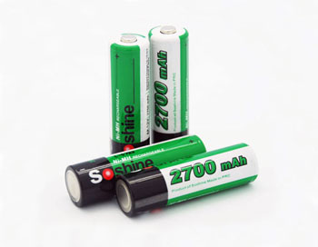 Аккумулятор никель-металлогидридный Ni-MH AA (R6) Soshine 1.2V (2700mAh)