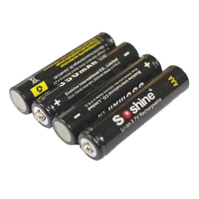 Аккумулятор литиевый Li-Ion 10440 Soshine 3.7V (350mAh)