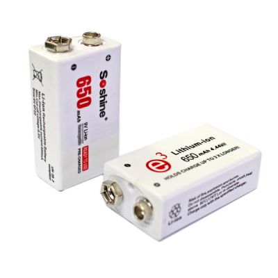 Аккумулятор литиевый Li-Ion Крона-9V Soshine 9V (650mAh)