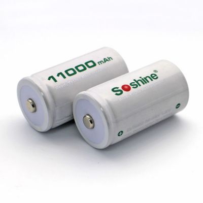 Аккумулятор никель-металлогидридный Ni-MH RTU D (R20) Soshine 1.2V (11000mAh)