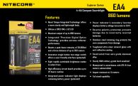 Фонарь Nitecore EA4 PIONEER (Cree XM-L U2, 860 люмен, 7 режимов, 4xAA), теплый белый
