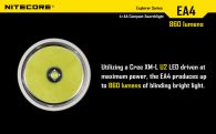 Фонарь Nitecore EA4 PIONEER (Cree XM-L U2, 860 люмен, 7 режимов, 4xAA), теплый белый