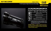 Фонарь Nitecore EA8 (Cree XM-L U2, 900 люмен, 8 режимов, 8xAA)