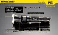 Фонарь Nitecore P16 TAC (Cree XM-L2 T6, 1000 люмен, 7 режимов, 1x18650)