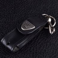 Чехол для ножей Victorinox (58мм), с карабином, кожаный, черный 4.0515