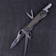 Нож складной, мультитул Victorinox Soldier'S Knife One Hand (111мм, 10 функций) 0.8461.MWCH