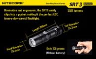 Фонарь Nitecore SRT3 Defender (Cree XM-L2 T6, 550 люмен, 8 режимов, 1xAA/14500/CR123A), серый