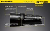 Фонарь Nitecore SRT7 Revenger (Cree XM-L2 T6, 960 люмен, 9 режимов, 1x18650), черный