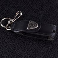 Чехол для ножей Victorinox (58мм), с карабином, кожаный, черный 4.0515