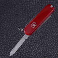 Нож складной, мультитул Victorinox Classic SD (58мм, 7 функций), красный 0.6223