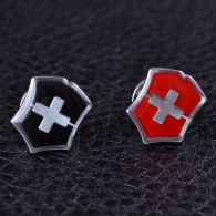 Значок Victorinox "Swiss emblem", красный 4.1888