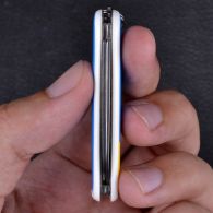 Нож складной, мультитул Victorinox Classic SD Ukraine Герб (58мм, 7 функций), желто-голубой 0.6223.7