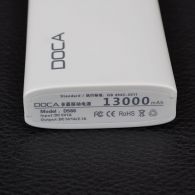 Внешнее зарядное устройство Power Bank DOCA D566II с LED дисплеем (13000mAh), белый