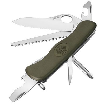 Нож складной, мультитул Victorinox Military Germany (111мм, 10 функций ) 0.8461.MW4DE ― fonarik.in.ua