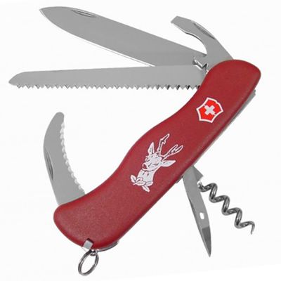 Нож складной, мультитул Victorinox Hunter (111мм, 12 функций), красный 0.8873 ― fonarik.in.ua