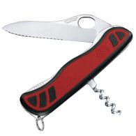 Нож складной, мультитул Victorinox Sentinel One Hand (111мм, 3 функций), красно-черный 0.8321.MWC