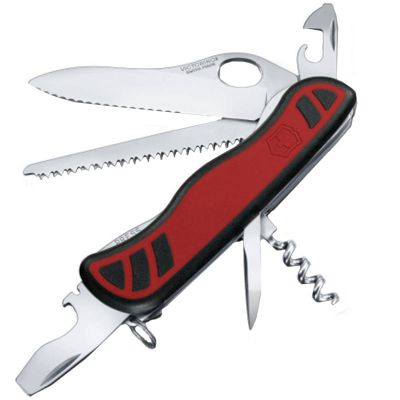 Нож складной, мультитул Victorinox Forester One Hand (111мм, 10 функций), красно-черный 0.8361.MWС ― fonarik.in.ua