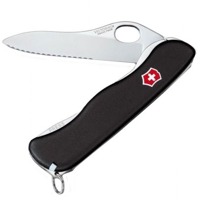 Нож складной, мультитул Victorinox Sentinel One Hand (111мм, 5 функций), черный 0.8416.MW3 ― fonarik.in.ua