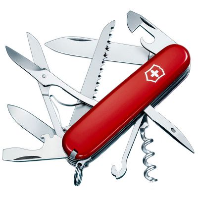 Нож складной, мультитул Victorinox Huntsman (91мм,15 функций), красный 1.3713 ― fonarik.in.ua