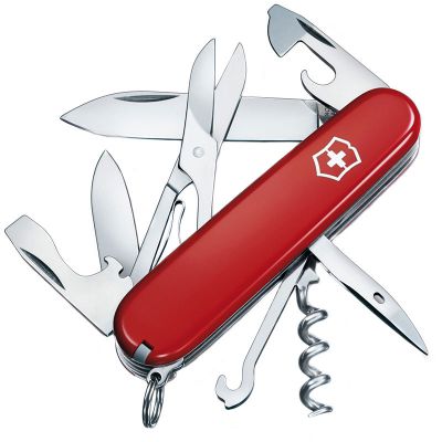 Нож складной, мультитул Victorinox Climber (91мм, 14 функций), красный 1.3703 ― fonarik.in.ua