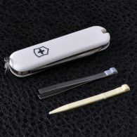 Нож складной, мультитул Victorinox Classic SD (58мм, 7 функций), белый 0.6223.7