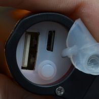 4 в 1 - Фонарь + Power bank + зажигалка + открывалка B-818 (Cree XPE, 4 режима, USB)