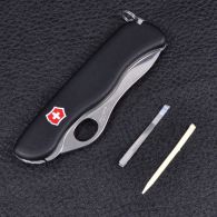 Нож складной, мультитул Victorinox Sentinel One Hand (111мм, 4 функций), черный 0.8413.M3