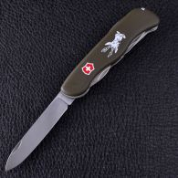 Нож складной, мультитул Victorinox Hunter (111мм, 12 функций), зеленый 0.8873.4