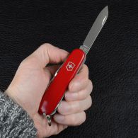 Нож складной, мультитул Victorinox Huntsman (91мм,15 функций), красный 1.3713