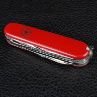 Нож складной, мультитул Victorinox Huntsman (91мм,15 функций), красный 1.3713