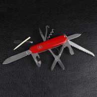 Нож складной, мультитул Victorinox Huntsman (91мм,15 функций), красный 1.3713