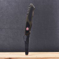 Нож складной, мультитул Victorinox Rangergrip 61 Onehand (130мм,11 функций),зелено-черный 0.9553.MC4