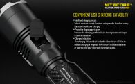 Фонарь Nitecore MH27 (Сree XP-L HI V3, 1000 люмен, 13 режимов, 1х18650, USB)