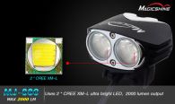 Велофара Magicshine MJ-880 (2xCree XM-L2, 2000 люмен, 5 режимов, 6x18650)