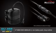 Велофара Magicshine MJ-880 (2xCree XM-L2, 2000 люмен, 5 режимов, 6x18650)