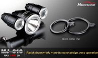 Велофара Magicshine MJ-816E (Cree XM-L2 + 2xCree XP-G2, 1800 люмен, 4 реж, 4.4Ah), комплект