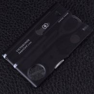 Набор Victorinox Swisscard Lite с фонариком (82х54х4мм, 12 функций), черный 0.7333.T3